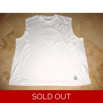 Nike Pro Combat Dri-Fit Compression Tank White 4XL